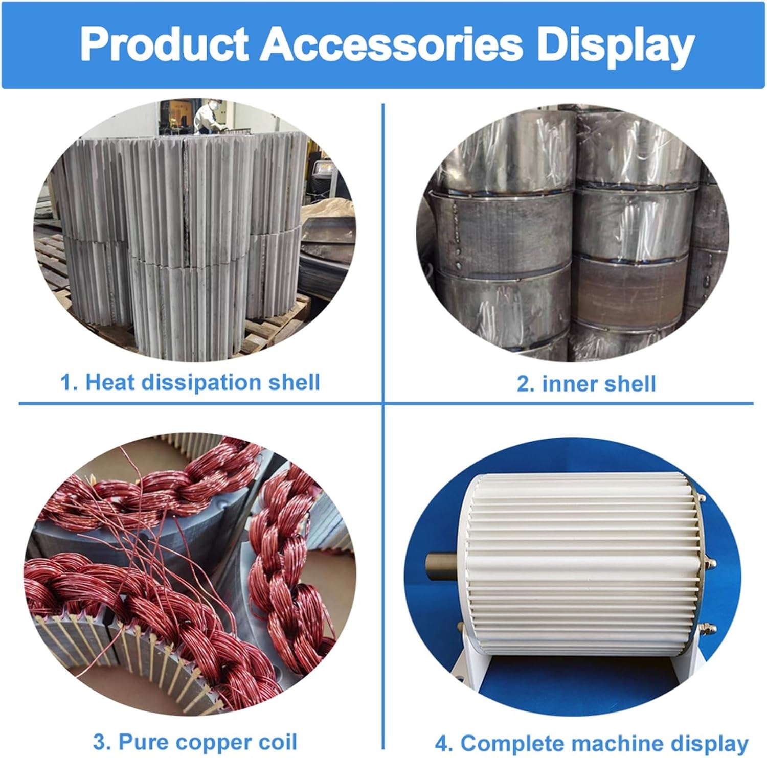 10kw 20kw Wind Turbine Generator 48V 96V Low Speeds 3 Phase AC Gearless Permanent Magnet Generator Use for Water and Wind Power Industrial Energy(Direct Shaft,96V_20KW)