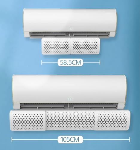 Air Conditioner Deflector - Wall-Mounted, Retractable Windshield Hanger with Filter Cotton - Universal Design for Air Outlet - Anti-Direct Blowing
