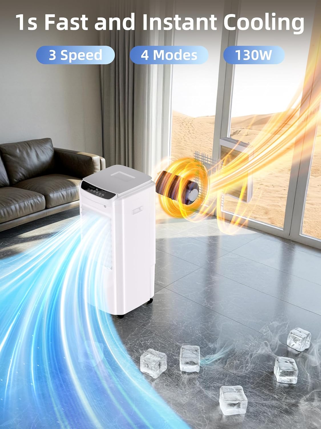 Uthfy 3 IN 1 Swamp Cooler Air Conditioner, 30