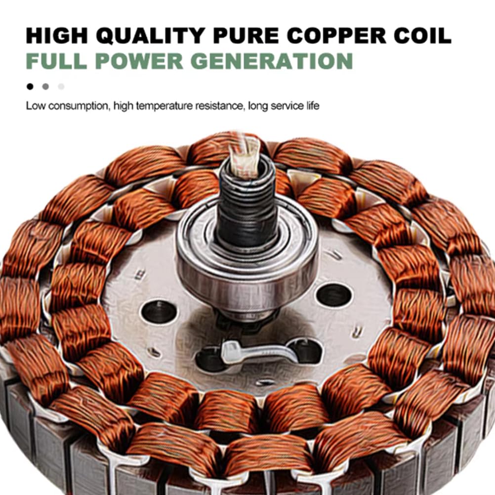 12000W Gearless Wind Turbine Motor, Low Speed 12V 24V 48V 220V 3 Phase Gearless Permanent Magnet AC Alternators for Wind Water Turbine,48v