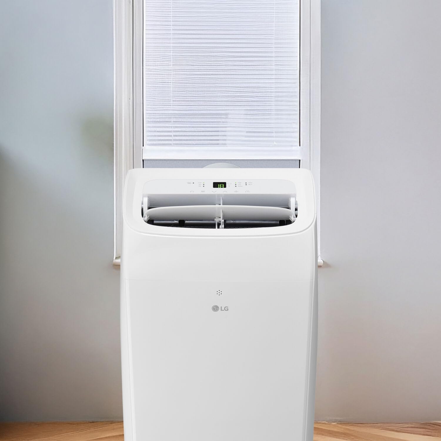 LG 10,200 BTU (DOE) / 14,000 BTU (ASHRAE) Smart Portable Air Conditioner, Cools 450 Sq.Ft. (18' x 25' room size),Smartphone & Voice Control works with LG ThinQ, Amazon Alexa and Hey Google, 115V