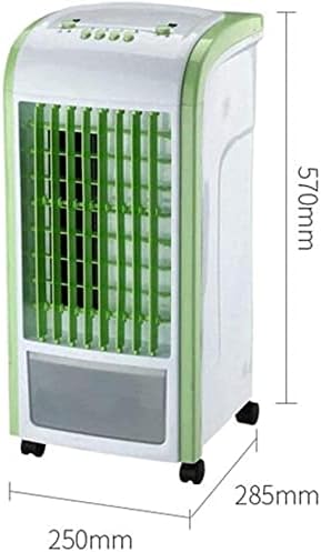 Portable Air Conditioner Cooler Air Conditioner Mobile Without Hose Air Cooler 3 Gear Wind Speed Wide Angle Air Supply Visual Tank Mobile Convenience Household Portable Cooli (White) (Green)
