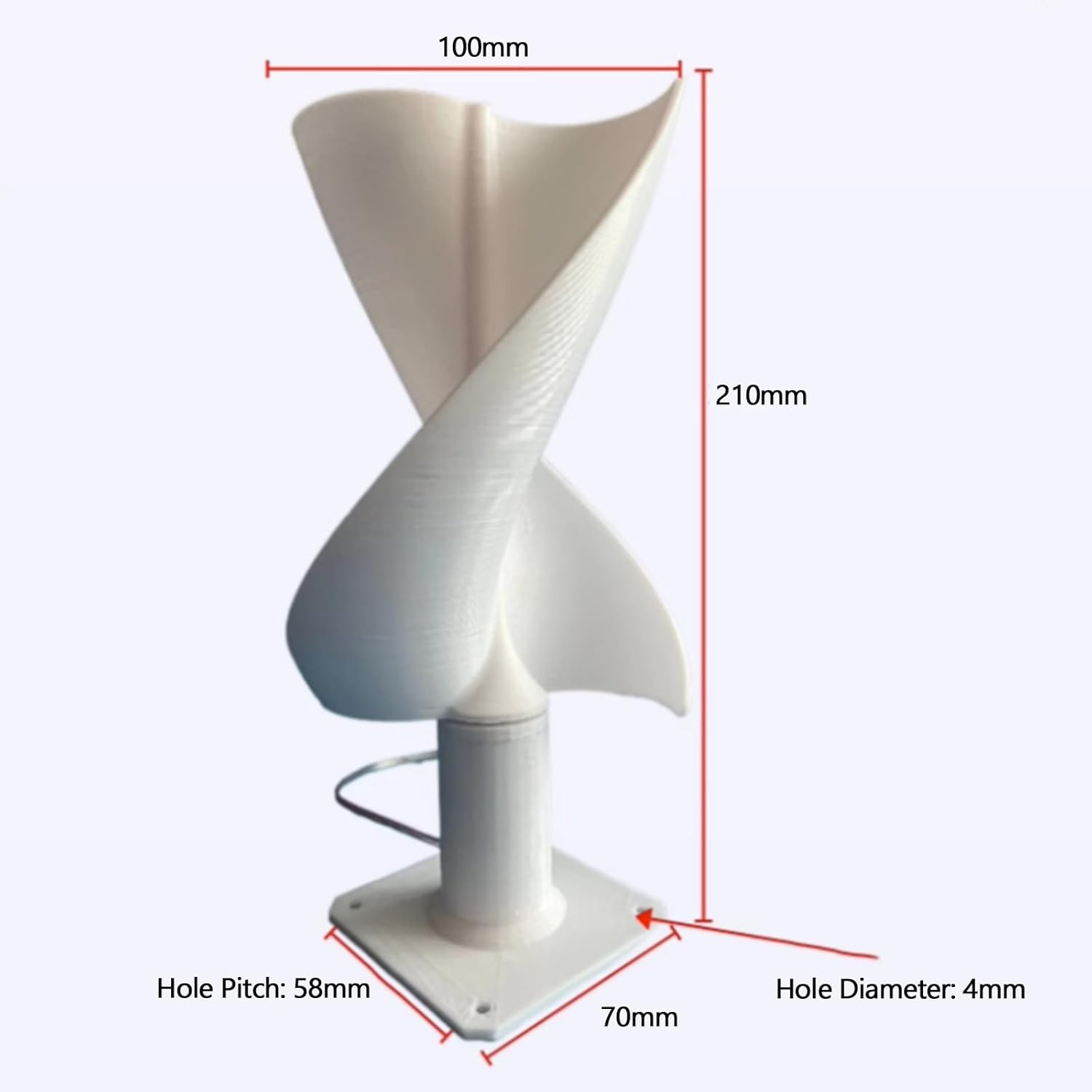 Micro Wind Turbine Generator Teaching Model, DIY Spiral Wind Turbine Generator Ultra-Quiet Design Home Wind Generators For Mobile House Cabin(1PC)