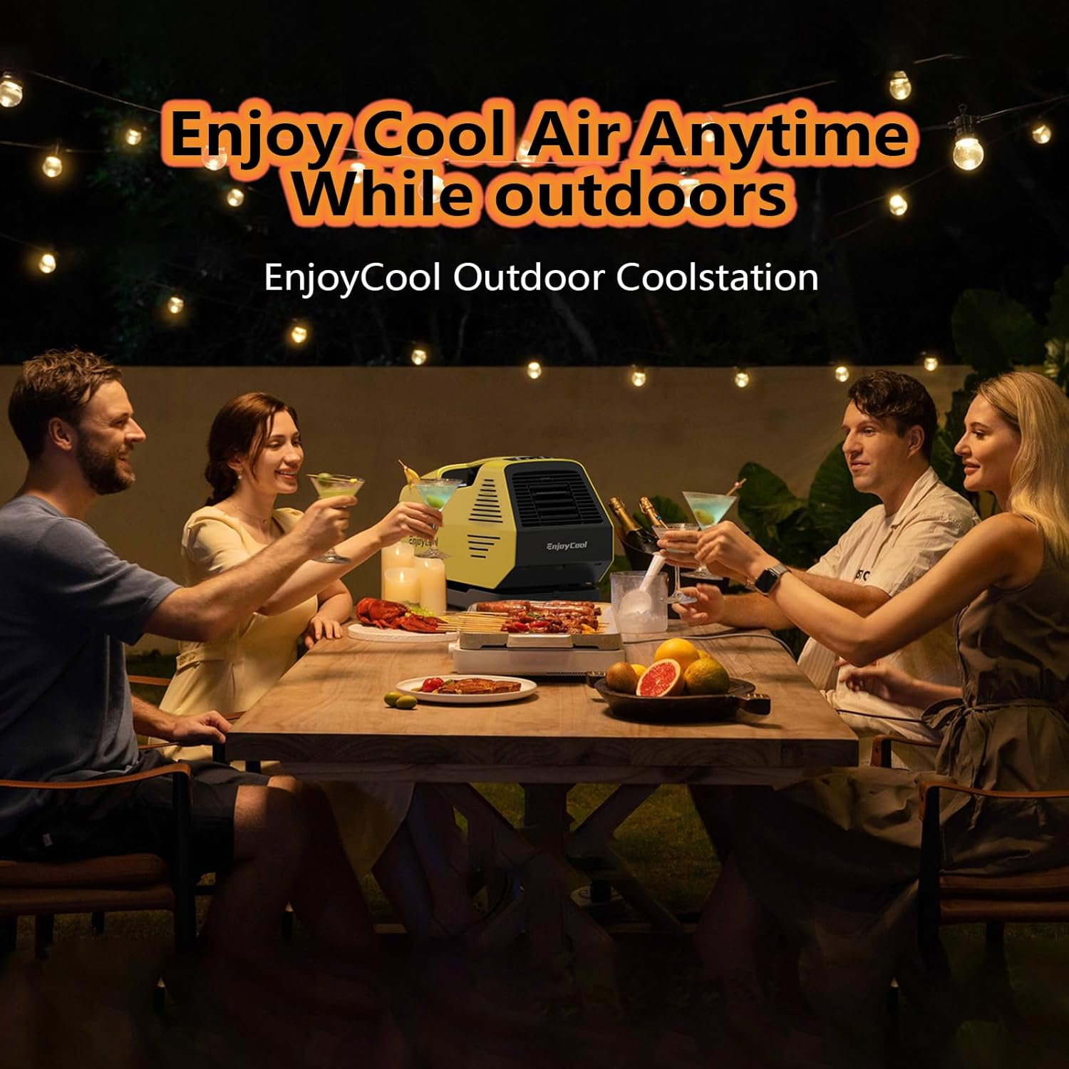 Portable Air Conditioner for Camping 2380 BTU Outdoor Air Conditioner tent air conditioner for camping Portable Air Conditioner for Pet Low Noise (44DB) and Low Power Consumption (220W)