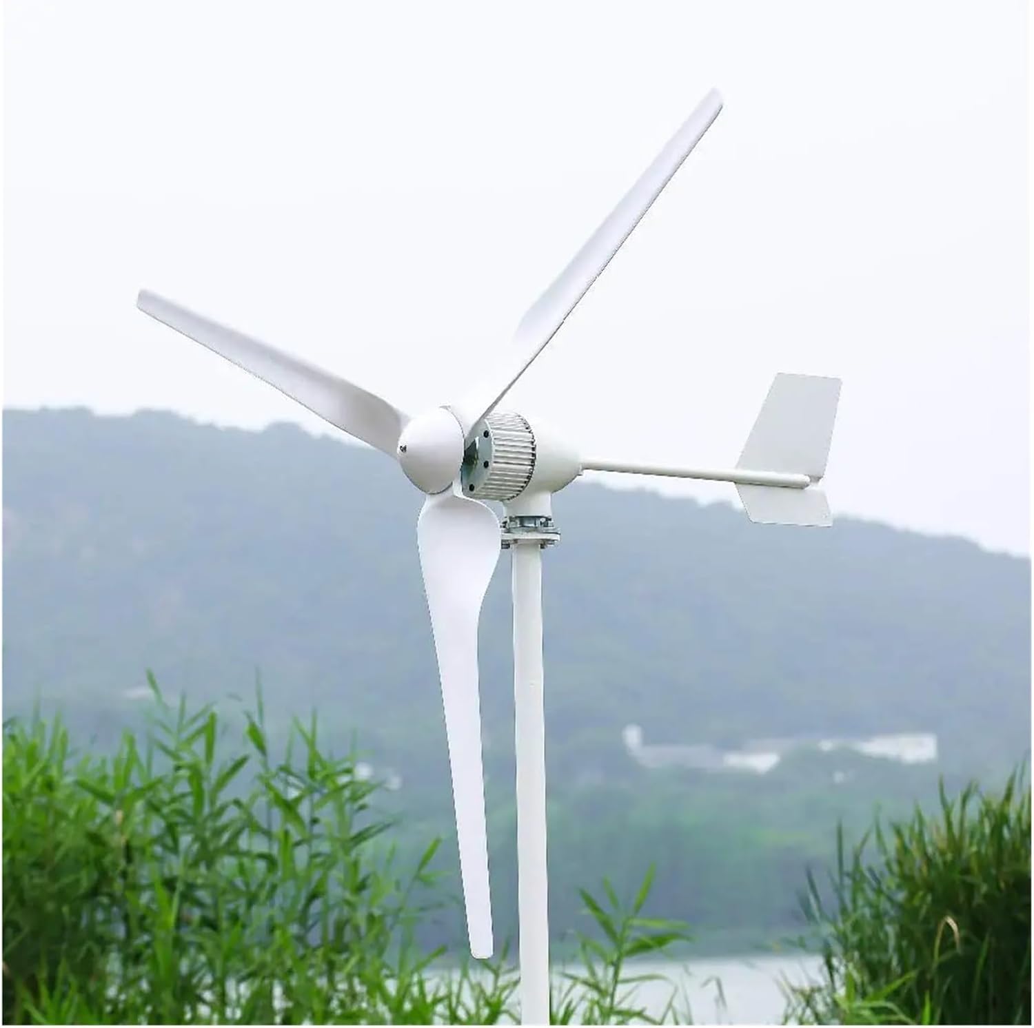 Wind Turbines, Low Speed Start Wind Turbine Generator 3000W 12V 24V 48V Free Alternative Energy Windmill 3 Blades(96V)