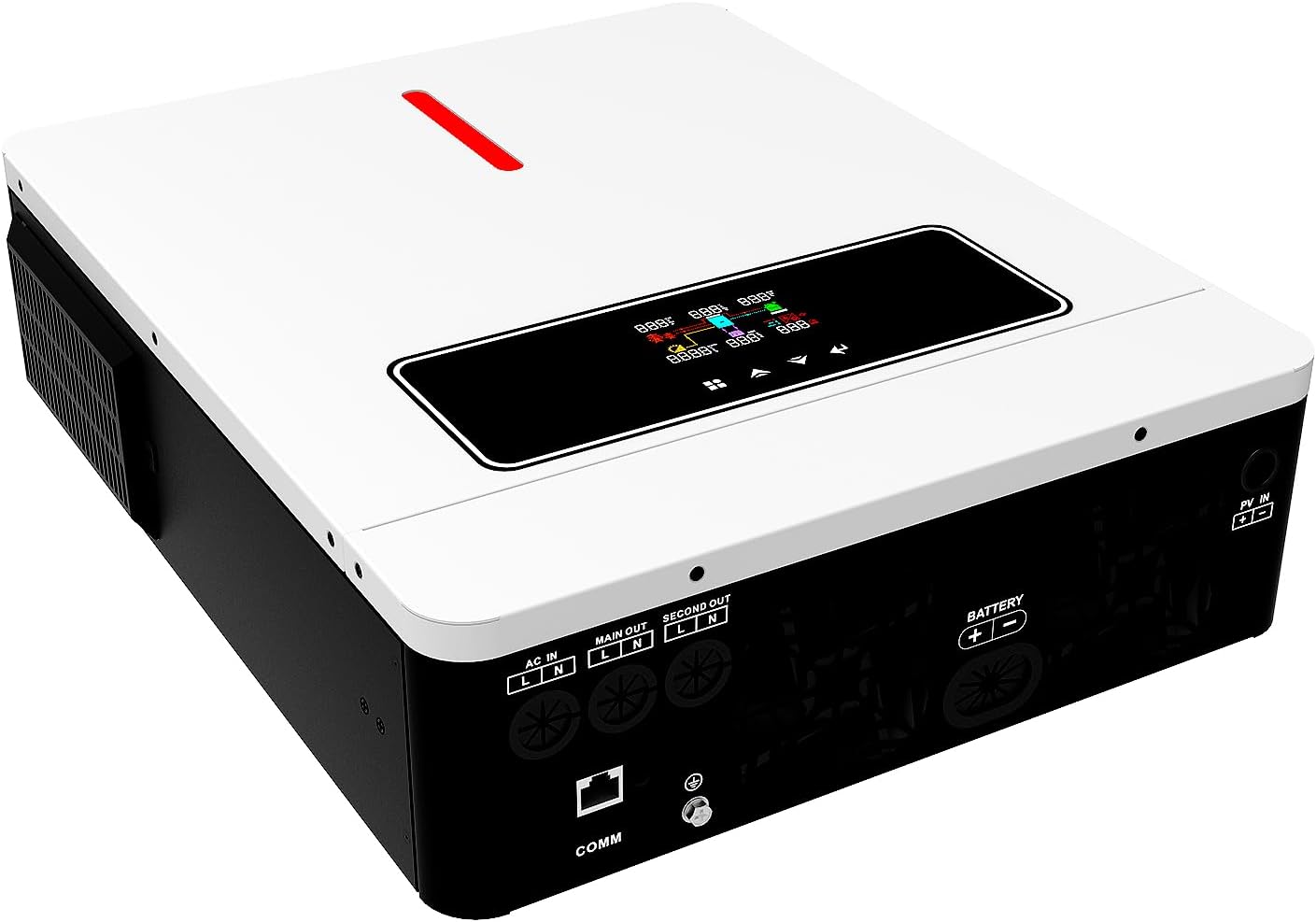 Xijia 3600W Hybrid Inverter with 120A MPPT Solar Charger dc 24V to 110v ac 60HZ Solar Converter with WiFi Module