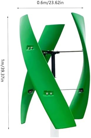 1000W Wind Turbine Generator Kit - 12V/24V/48V Vertical Axis Hybrid Solar & Wind Energy System for Industrial Use - Magnetic Suspension Technology - Eco-Friendly Power Solution