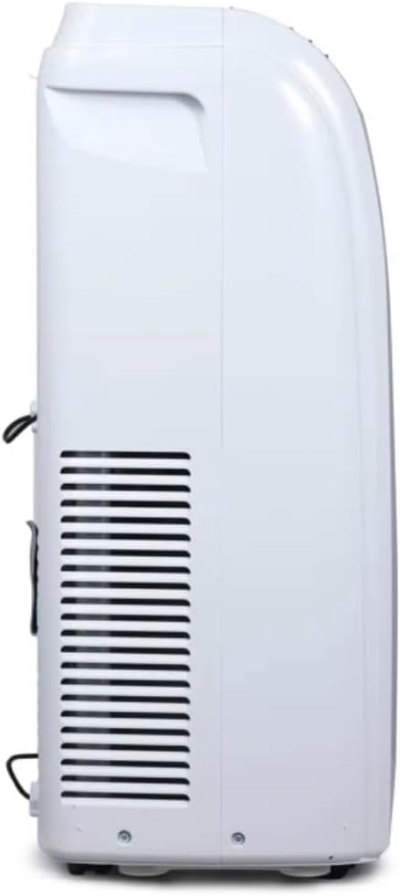 BLACK Smart Portable Air Conditioner, 12,000 BTU for Rooms up to 550 Sq. Ft., Smart Portable AC with Follow Me Remote and Window Kit, White