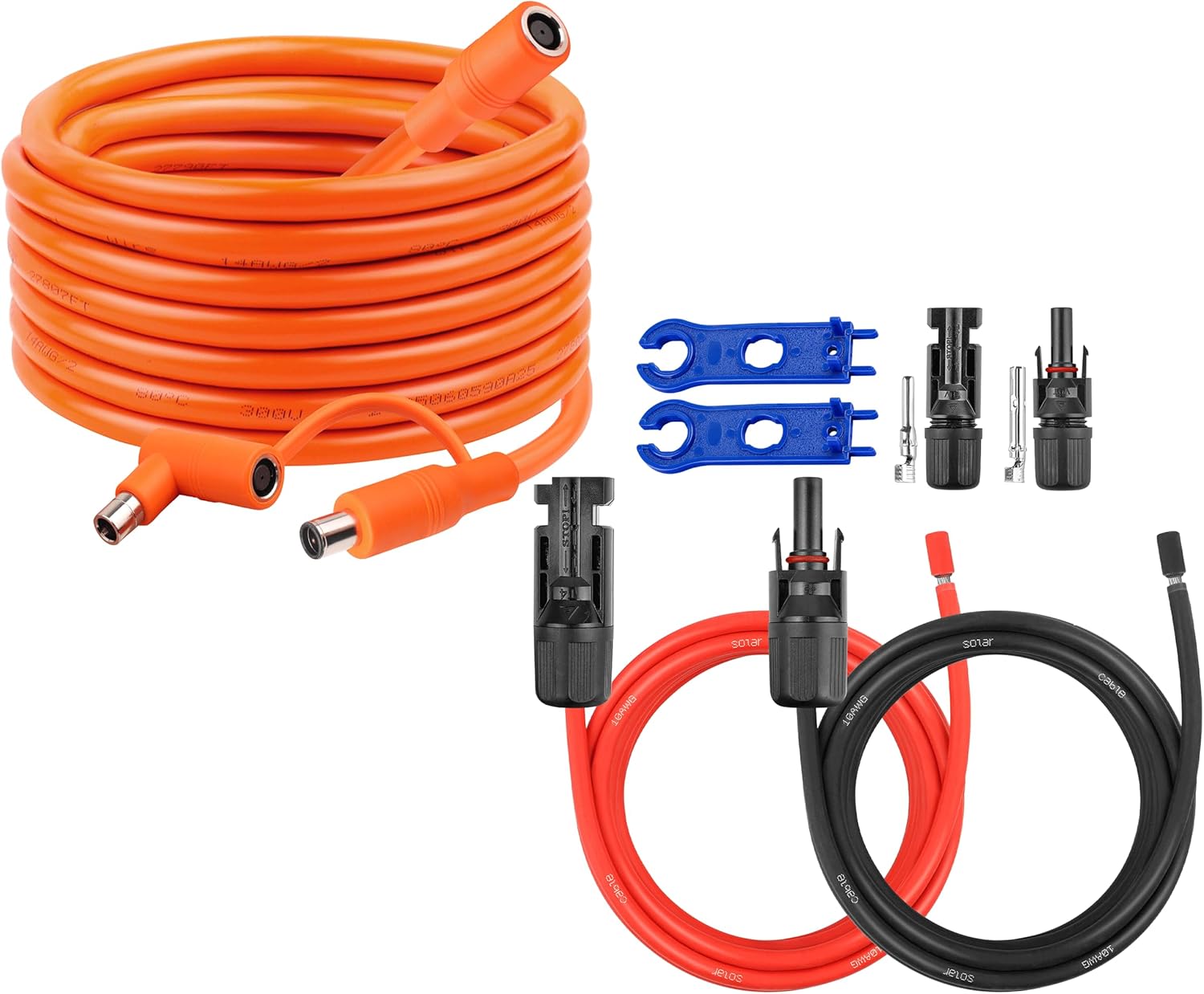 25FT 14AWG DC7909 Solar Panel Extension Cable 30 FT 10AWG Solar Panel Extension Cable