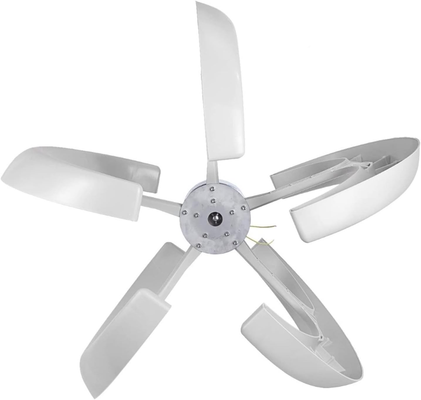 Wind Turbine, 400W 12V/24V Wind Turbine Generator 5-Blade Lantern Vertical Axis Home Windmill Yacht Farm Wind Power Turbine with Controller(White,12V)