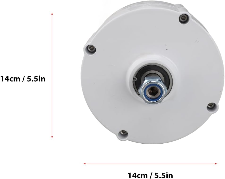 48V Double Shaft Generator 3 Phase AC Permanent Magnet Synchronous Electric Motor for Wind Turbine (100W)