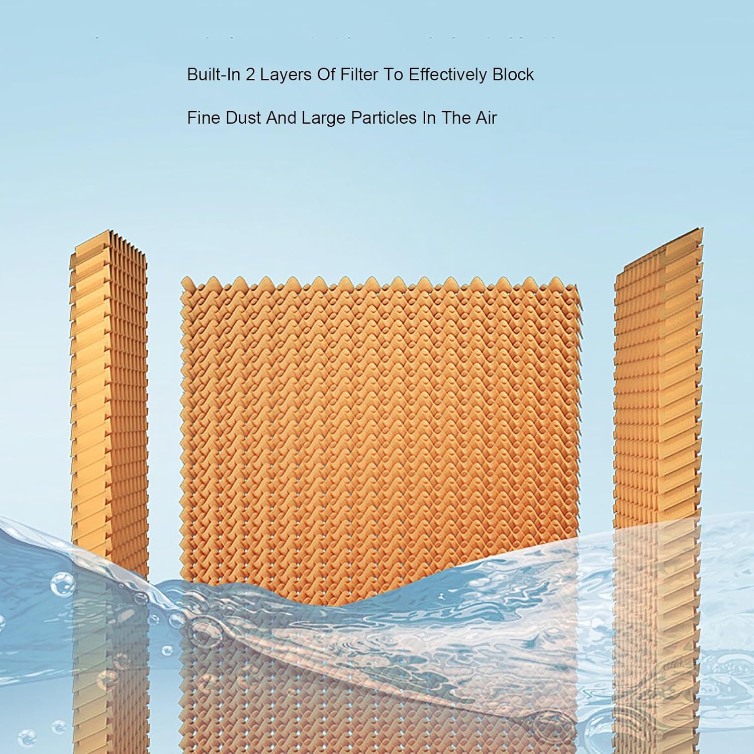 Portable Air Conditioners, Evaporative Air Cooler with 3 Speeds, Fast Cooling Windowless Portable Evaporative Coolers for Home Use(Orange)