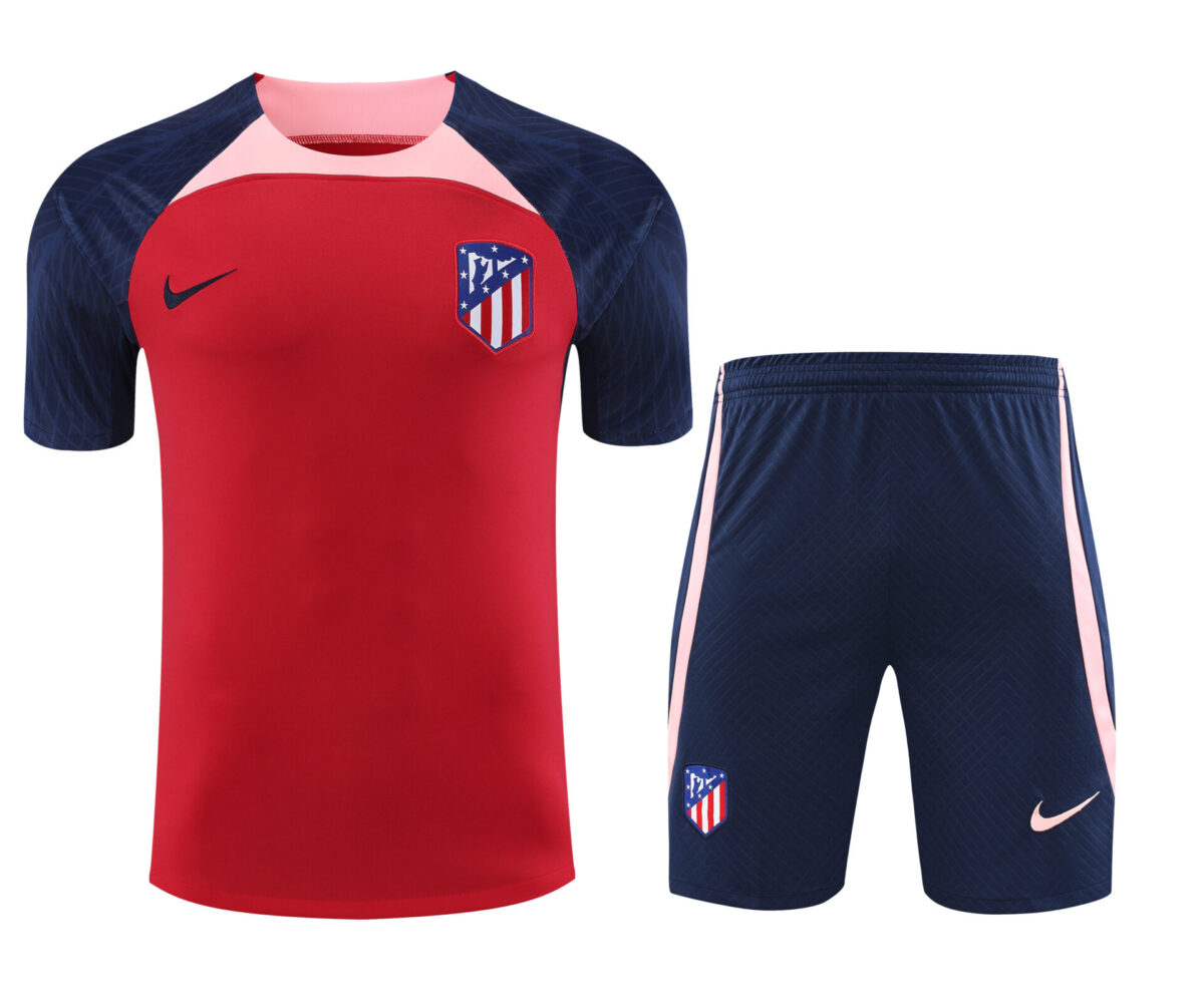 Conjunto de calentamiento Atlético de Madrid rojo y azul oscuro - NewNow