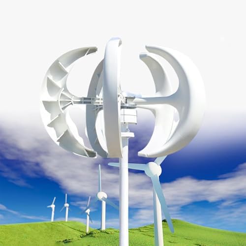 12000W Vertical Wind Turbine Generator with Controller - Three-Phase AC Permanent Magnet for Home Use, Red 24V, Eco-Friendly Renewable Energy Solution