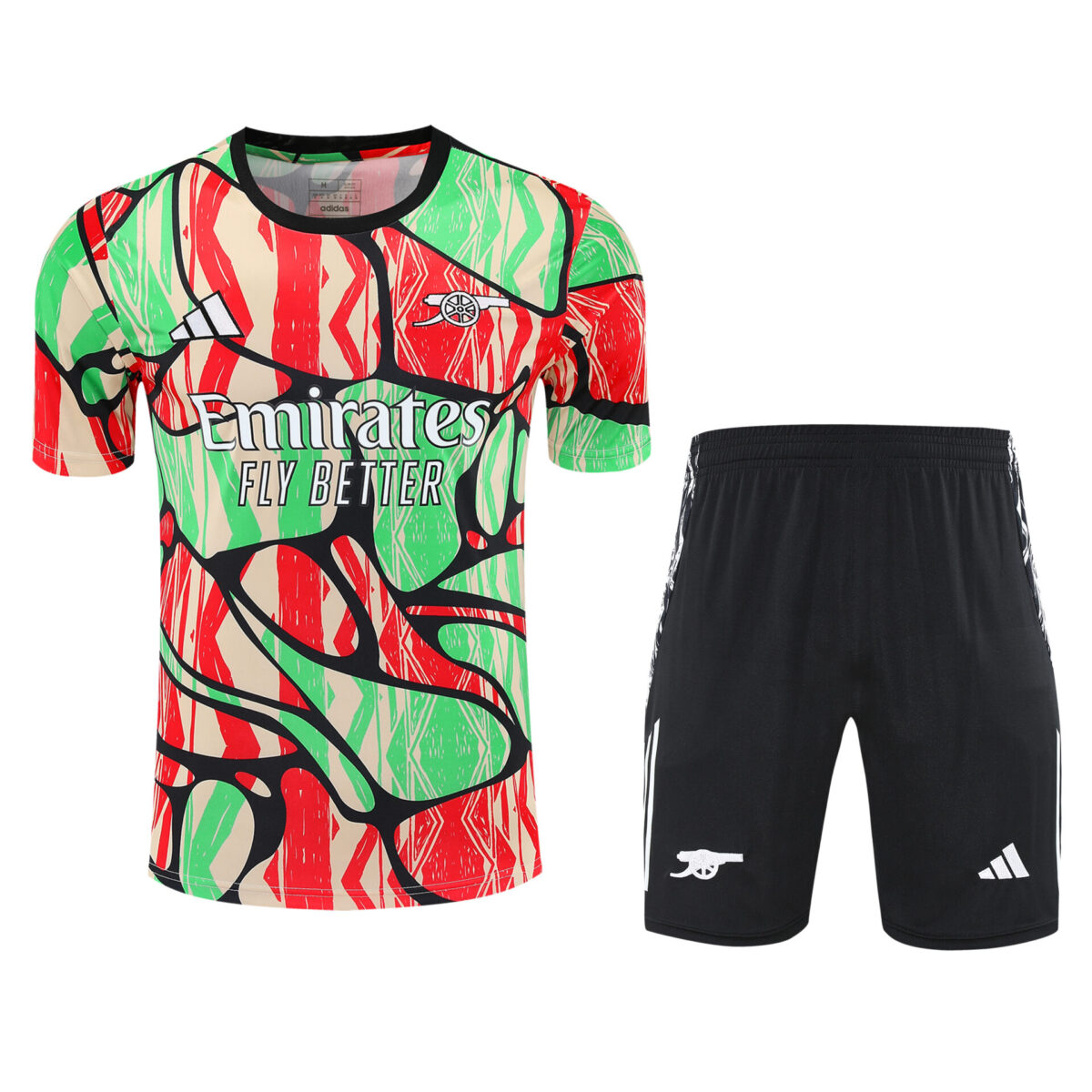 Conjunto de calentamiento Arsenal rojo y verde - NewNow