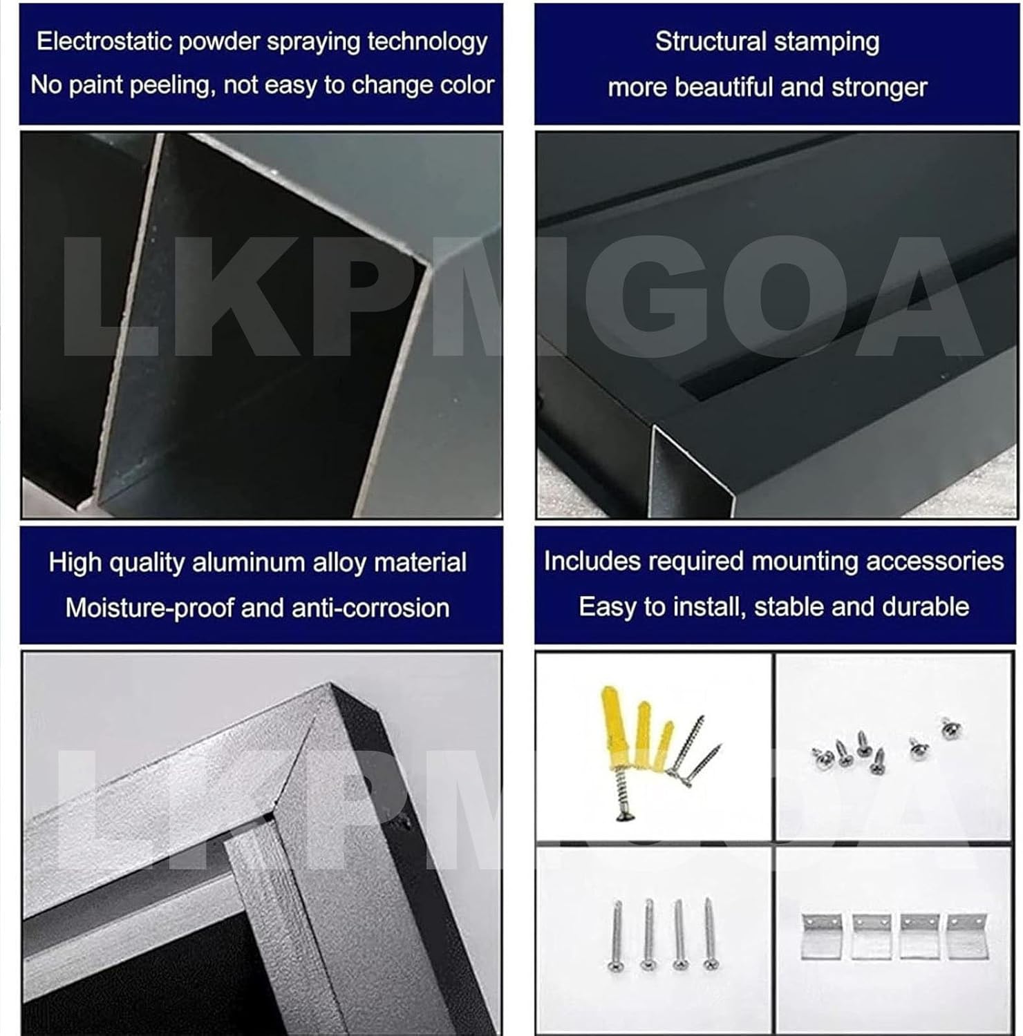 Air Conditioner Cover for Outside Unit, Aluminum Air Conditioner Cover, for Outdoor Privacy, Noise Reduction, Theft Prevention(Gray,110cm)