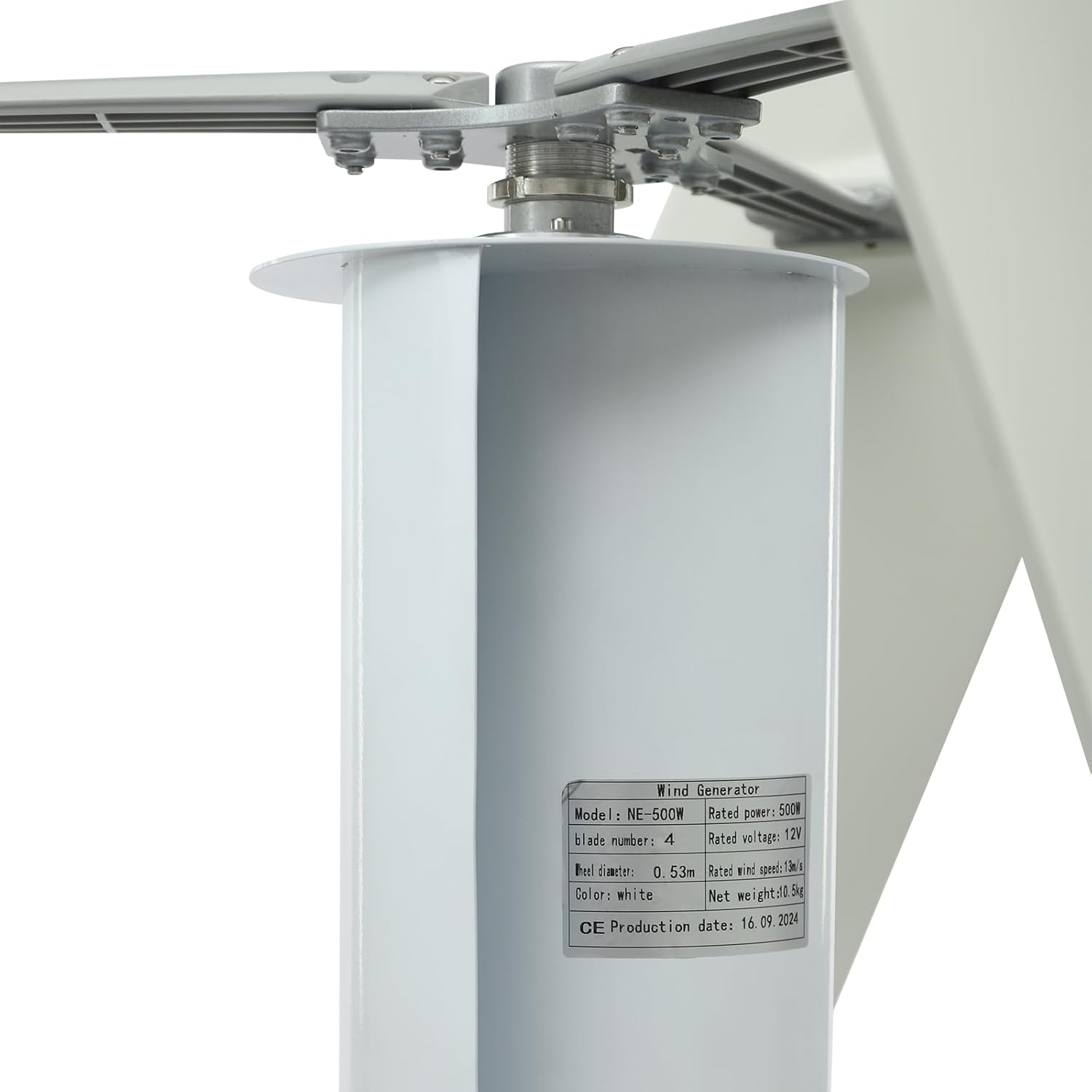 100W Vertical Axis Wind Turbine Generator, 12V Wind Power Turbine Generator Kit, 3-Blade Outdoor Windmill Power Kit with Controller for Home, Business, and Industrial Energy Supply