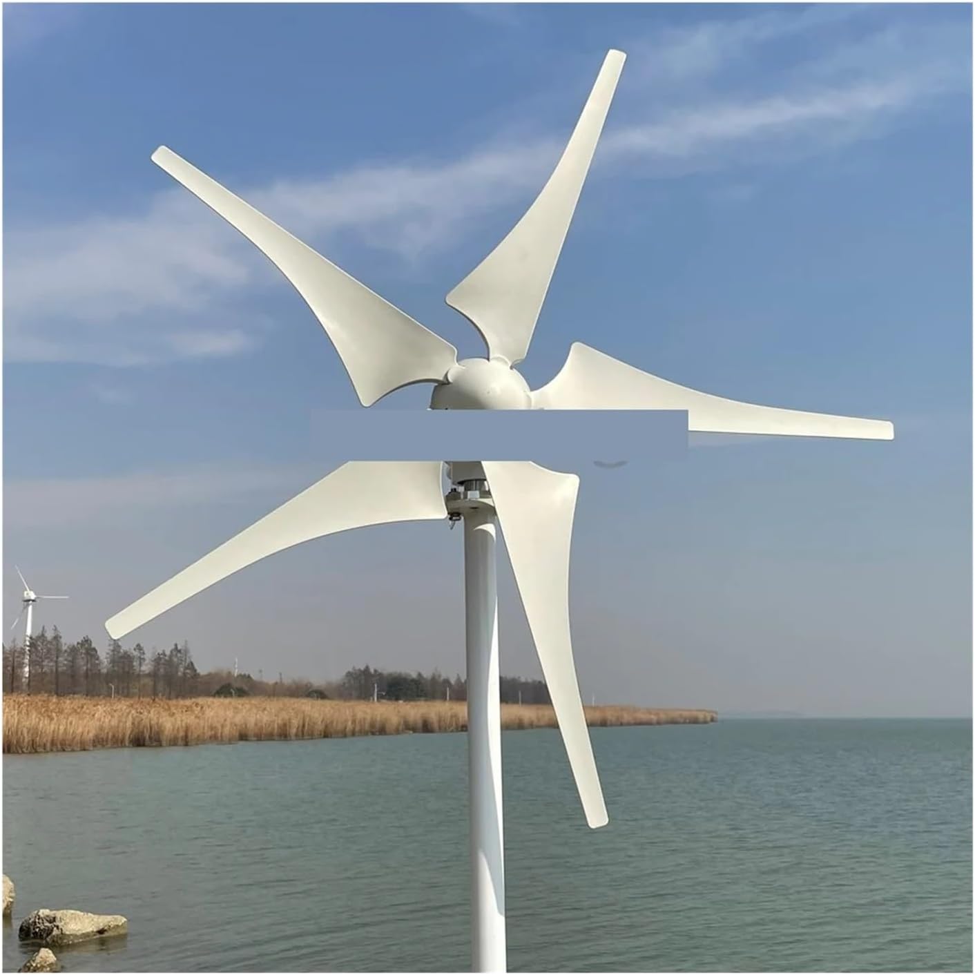 5000W Wind Turbine Generator Wind Power Complete System Kit for Home Appliance Electric Generator Camping Industrial Energy(Hybrid Control,24V)