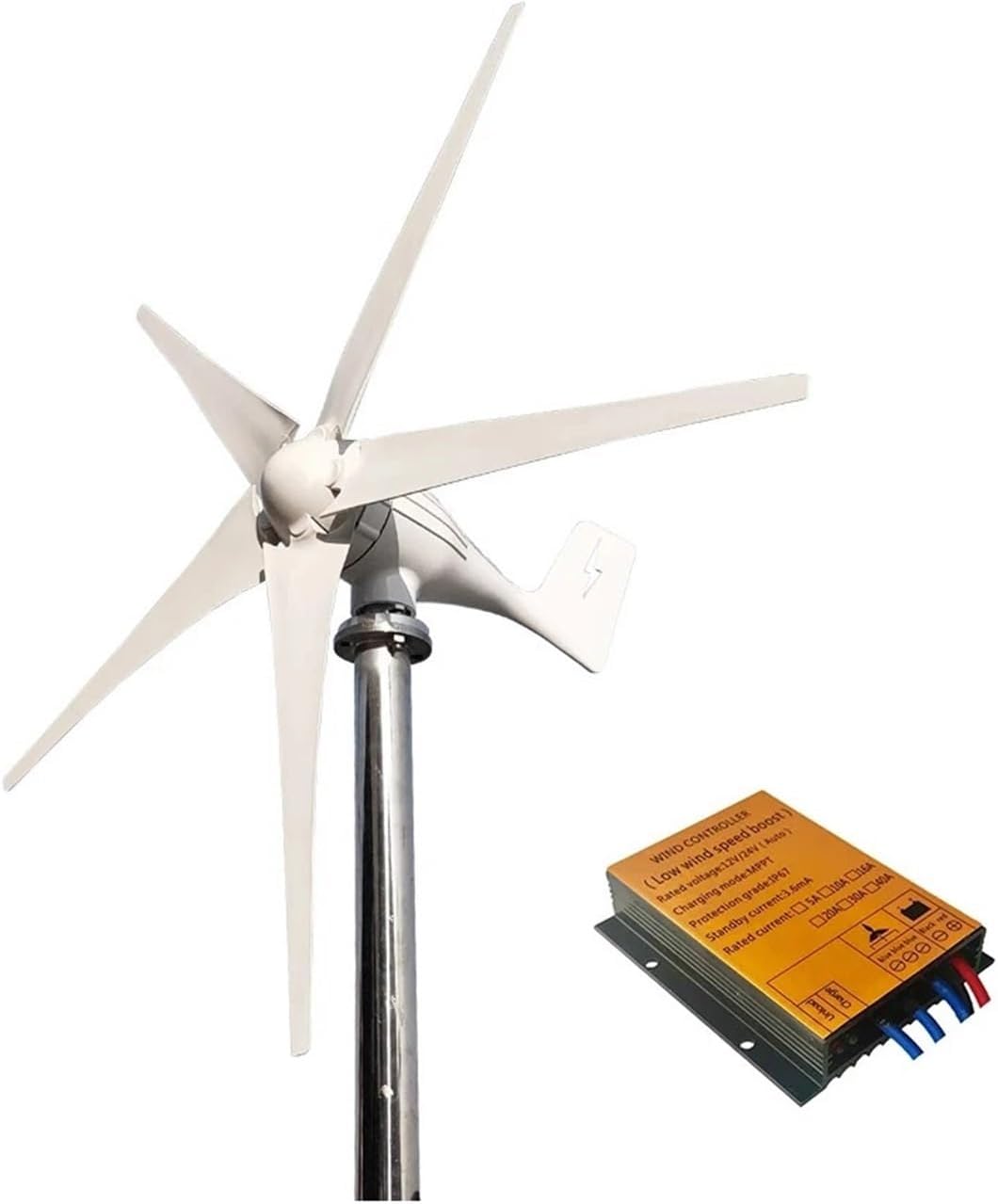 1000W Wind Turbine Generator with MPPT/Charge Controller 12V 24V 48V Windmill Alternative Energy Generator Home Use Industrial Energy(MPPT Wind Controller,24V)