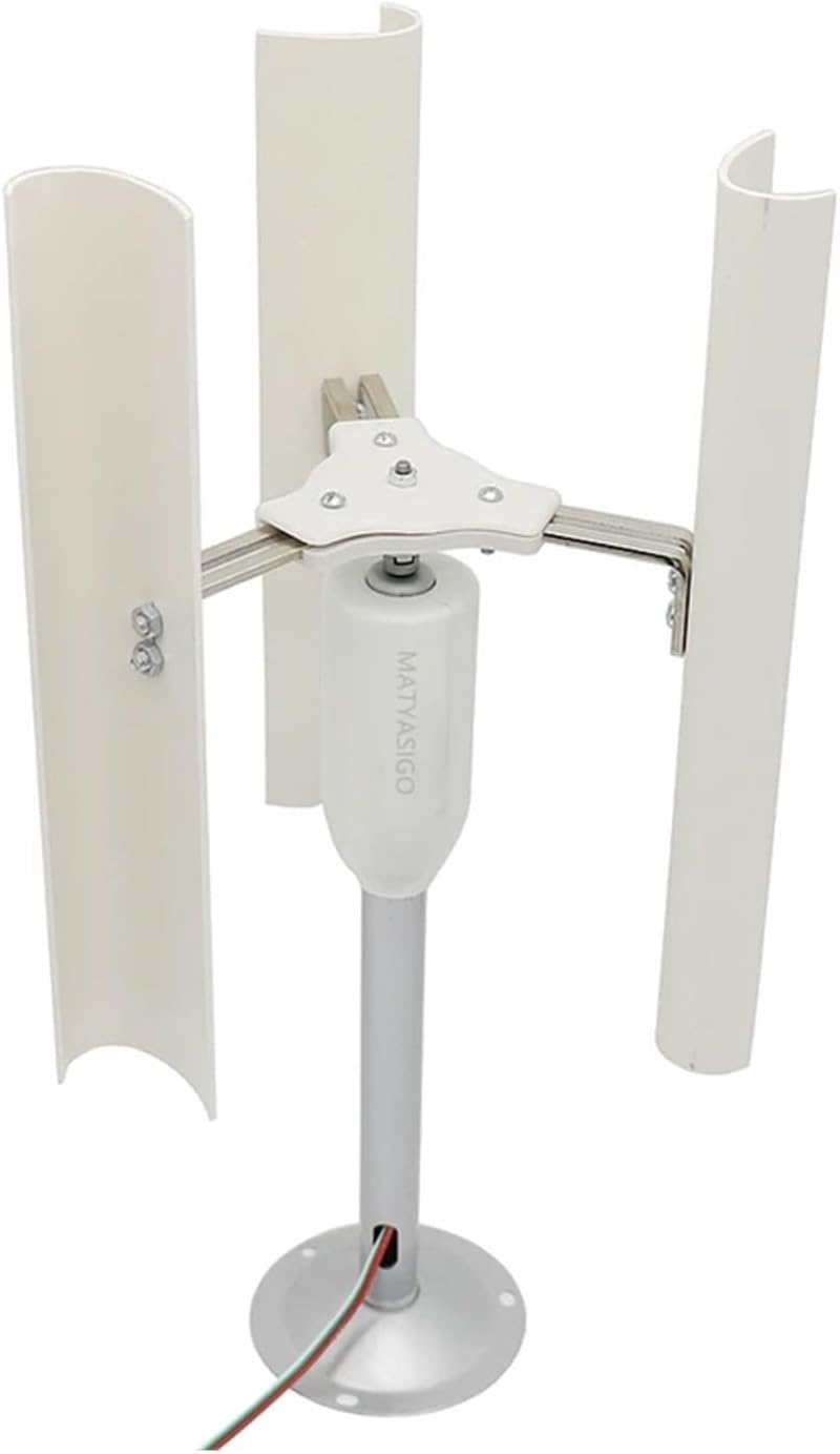 Vertical Axis Wind Turbine Model DIY Three-Phase Permanent Magnet Generator Night Light Making Windmill DIY Display Industrial Energy