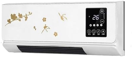 Space Heater 2000W Wall Mounted Air Cooler Conditioner Heater Fan Heating Cooling Room Bathroom Waterproof Remote Timing Air Conditioning Fan Electric Heaters(Grey) (Grey 2000W)