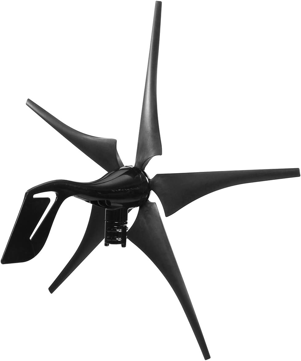 3000W 12V 24V Wind Turbine with 5 Blades Nylon Fiber Wind Turbine Generator Home Powerful Windmill Energy Turbine Charge