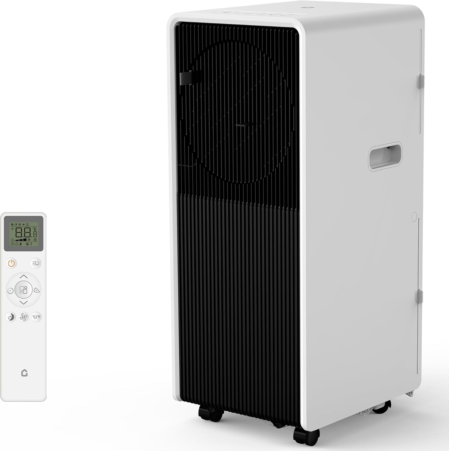 Portable Air Conditioners with Remote Control 14000 BTU, 3-in-1 Free Standing Cooling AC Unit with Fan & Dehumidifier, for Room up to 700 Sq.Ft, Sleep Mode, 3 Speed, Black+White