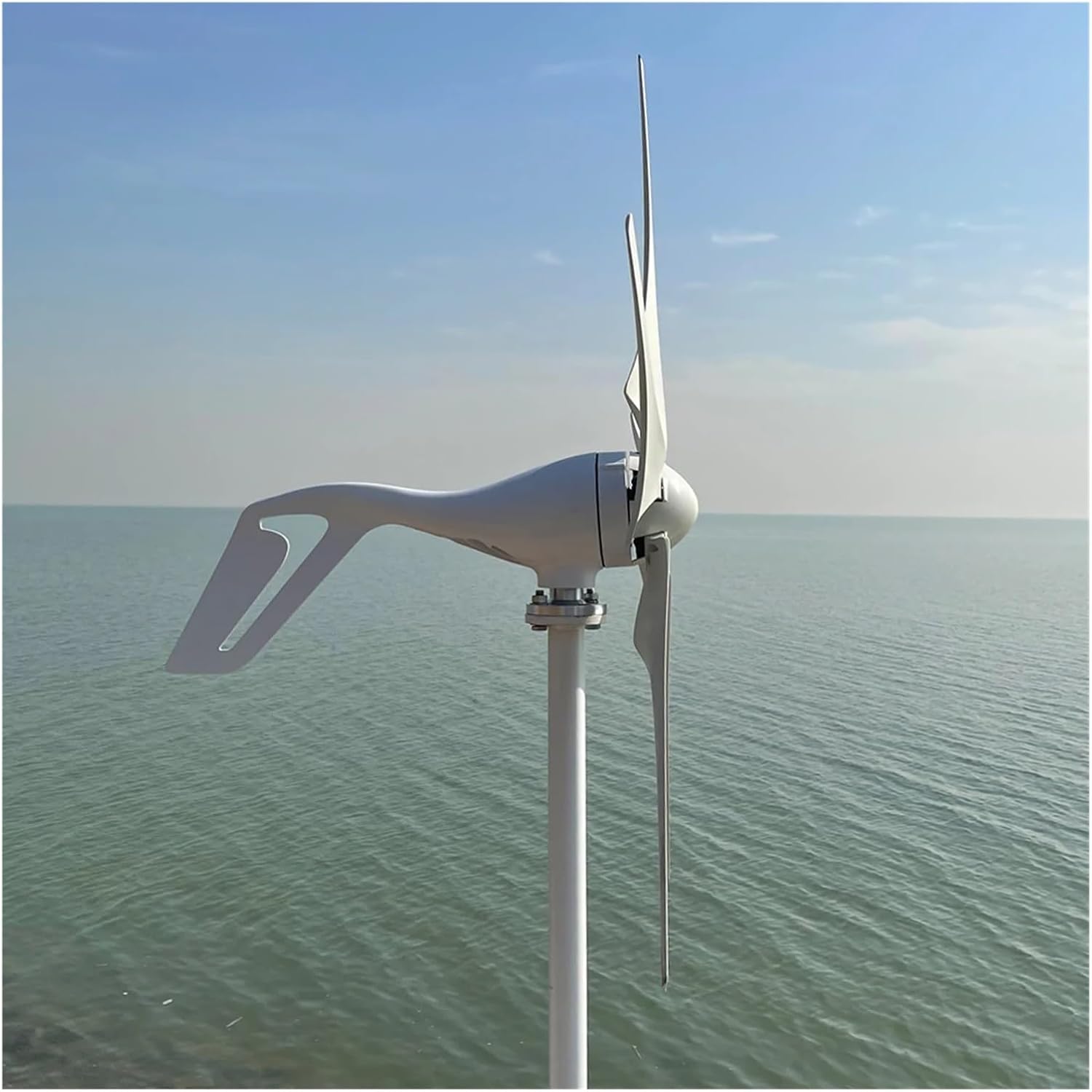 5000W Horizontal Wind Turbine 12V 24V 48V Small Power Generator Low Noise Windmill for Small Household Farms Industrial Energy(MPPT Controller,24V)