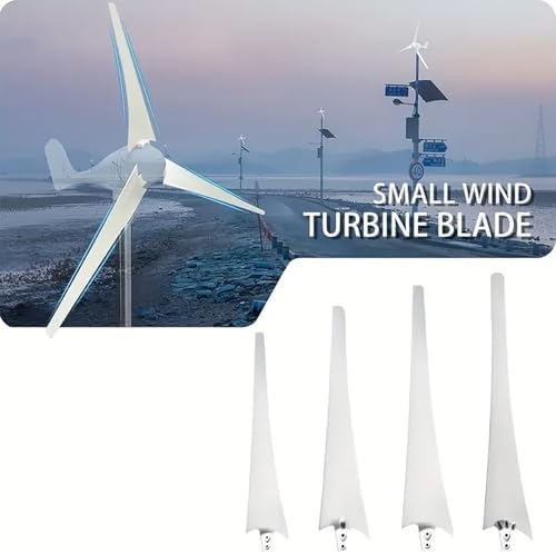 3-Pack Nylon Fiber Wind Turbine Blades 550mm-800mm, Replacement Parts for Horizontal Axis Small Wind Generators, Ideal for Efficient Wind Power Solutions (600mm)