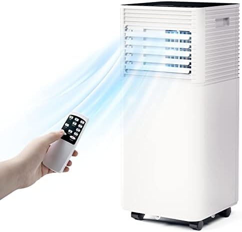 ARLIME 8000 BTU Portable Air Conditioners, 3-in-1 AC Cools up to 250 sq. ft. Freestanding Air conditioner unit w/Fan & Dehumidifier, Remote Control, Window Mount Kits for Home Office