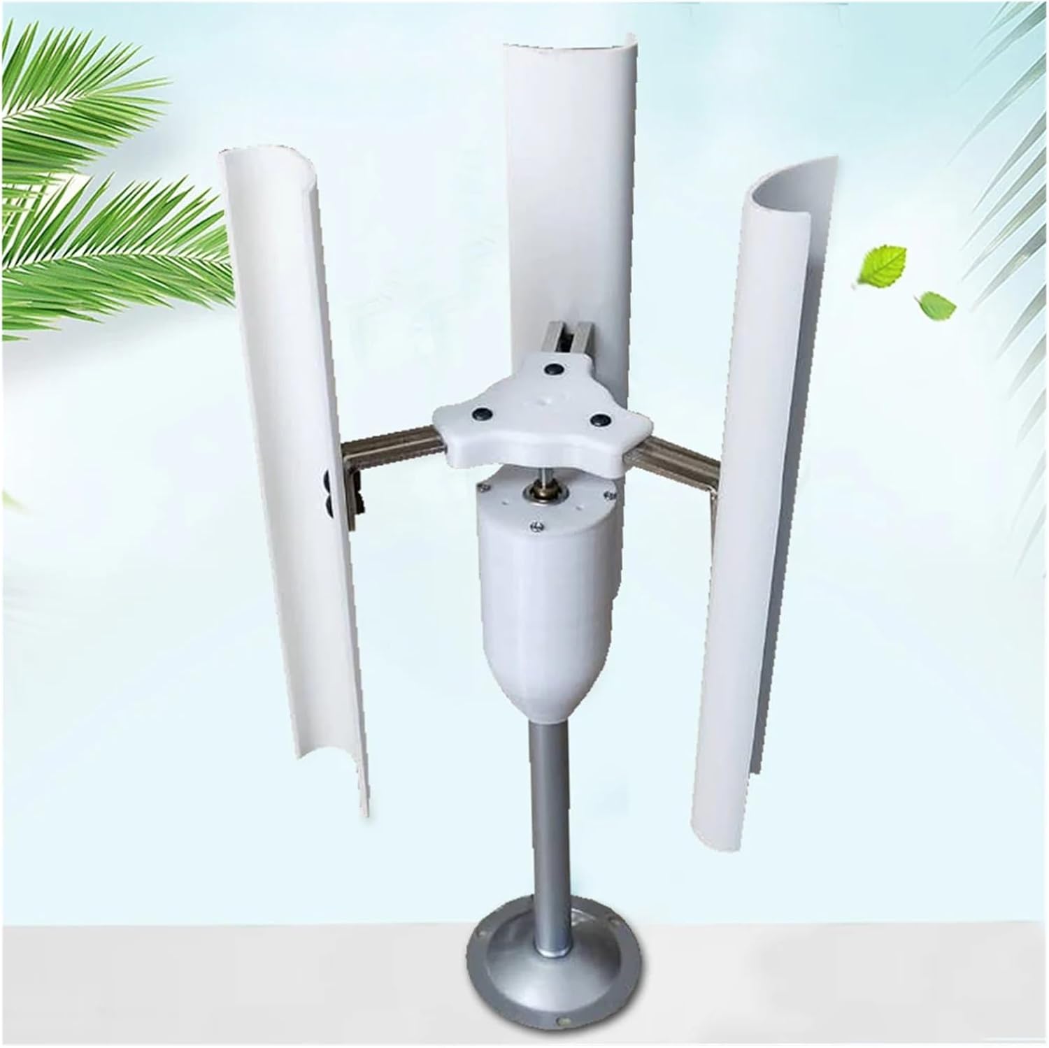 Wind Turbines, 12V Vertical Wind Turbine Nerator 3 Blades Charr Windmill Power Teach Mode