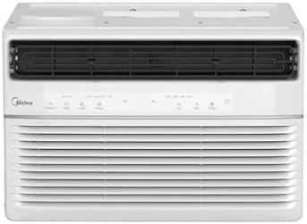 Midea Smart 12,000 BTU 550 Sq. Ft. Window Air Conditioner, 3-in-1 Comfort: get cooling, dehumidification, & fan modes, with Air Directional Louvers MAW12S1JWT-B