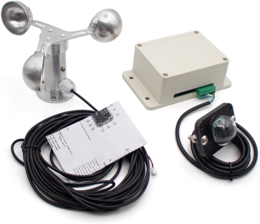 Double Axis Sun Tracking Controller Solar Tracker Sun Tracking System Automatically Manual Switch Vertical Towards Sun with Wind Speed Sensor (Double Axis)