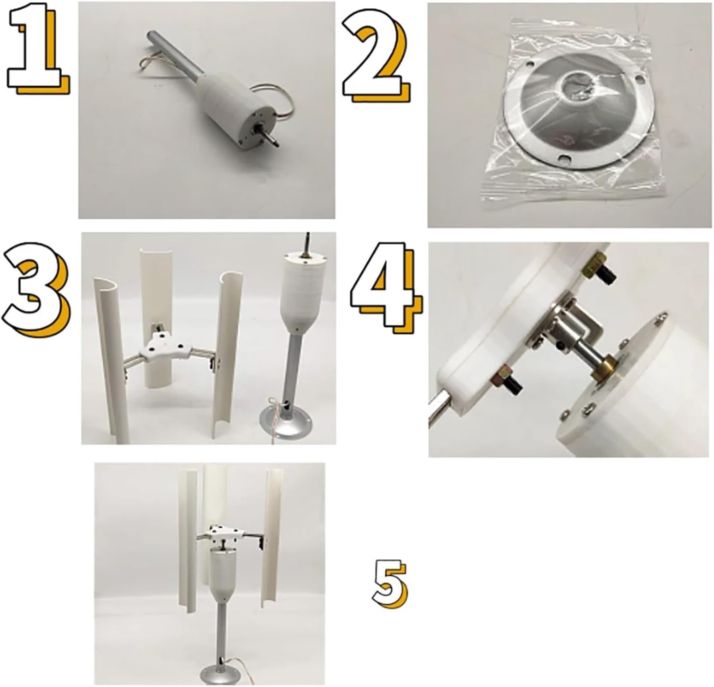 Wind Turbines, 12V Vertical Wind Turbine Nerator 3 Blades Charr Windmill Power Teach Mode