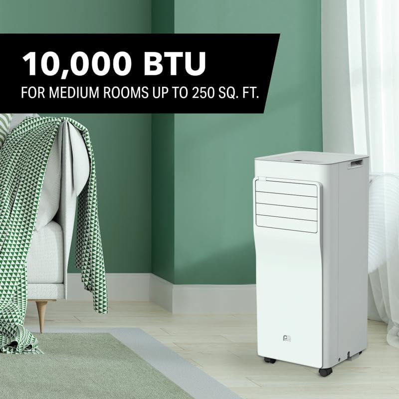 Perfect Aire 250 sq ft 3 speed 10,000 (7,100 SACC) BTU Portable Air Conditioner with Remote