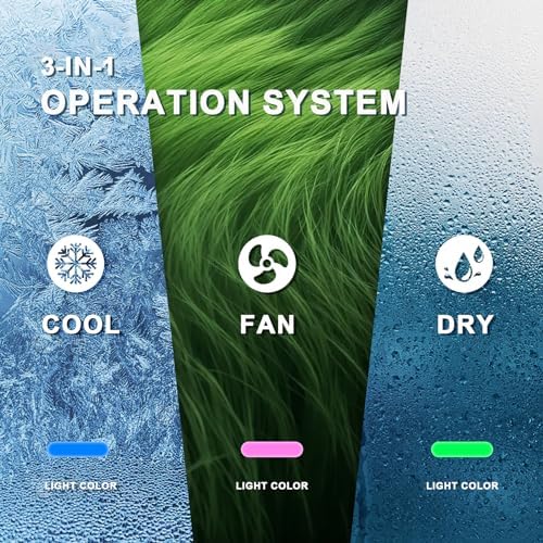 Portable Air Conditioner for Room up to 350 sq.ft, 10,000 BTU A/C Unit with Dehumidifier and Cooling Fan with 2 Speeds, 24-Hour Timer, Sleep Mode, Remote Control, Window Installation Kit