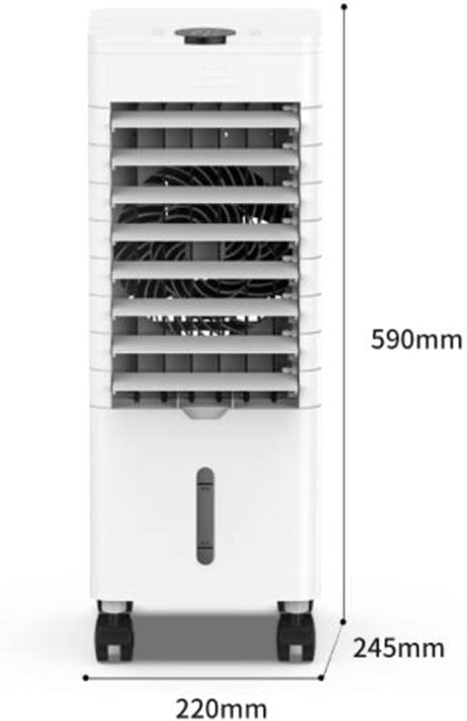 3-in-1 Evaporative Air Cooler Mobile Air Conditioners Cooling & Humidifier & Purifier,Silent,3 Speed 3 Modes Uto Oscillation 12H Timer for Home,Office-Machine A