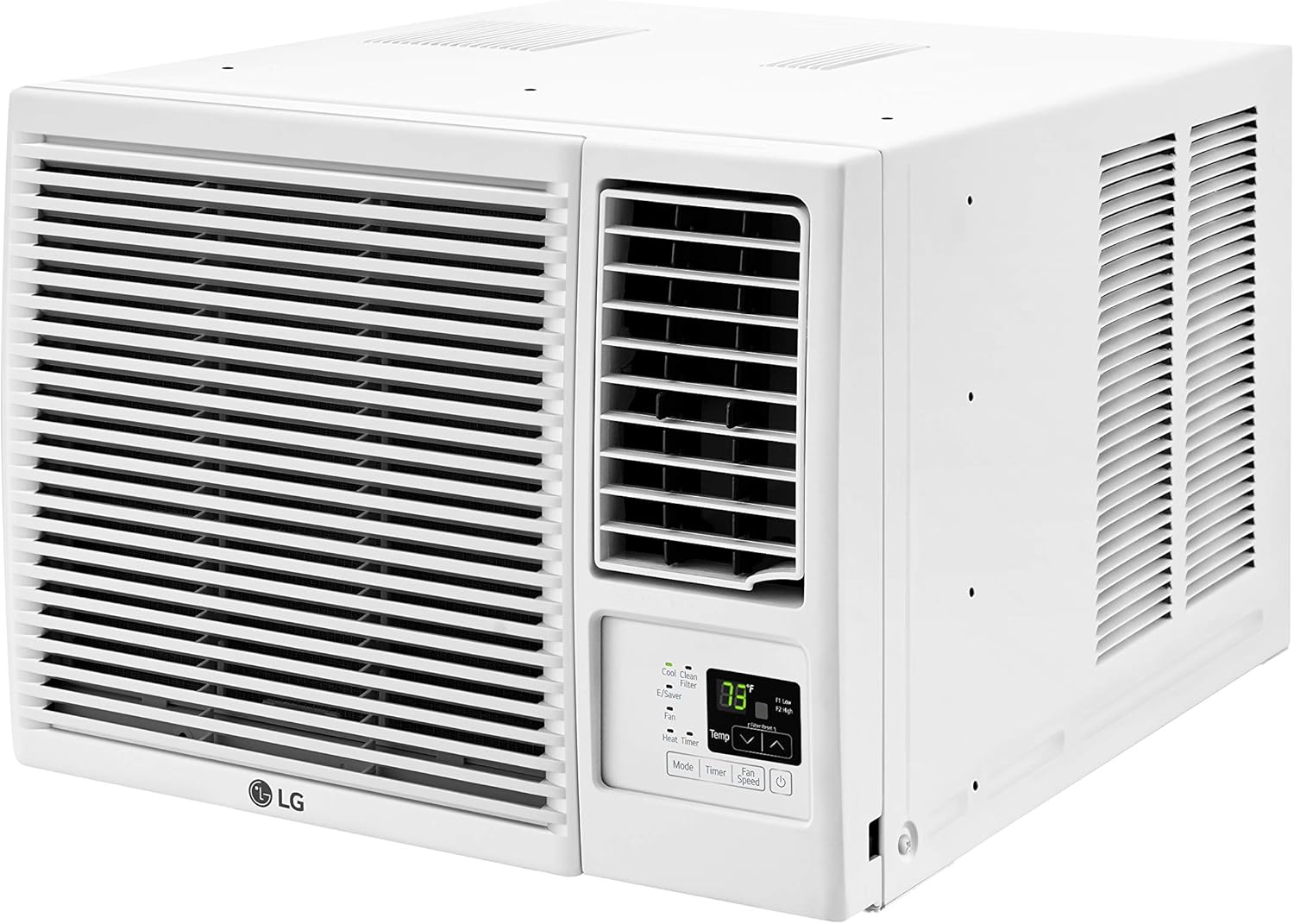 LG 23,000 BTU 230V Window-Mounted Air Conditioner with 9,200/11,200 BTU Supplemental Heat Function