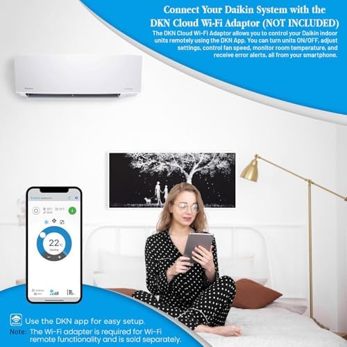 Daikin 12,000 BTU 18 SEER2 Entra R32 Series Ductless Mini Split Heat Pump System w/Maxwell All-Inclusive 25’ Installation Kit and Wall Mounting Bracket (230V), White, RXC12+FTXC12+IKM1438+WAFP24