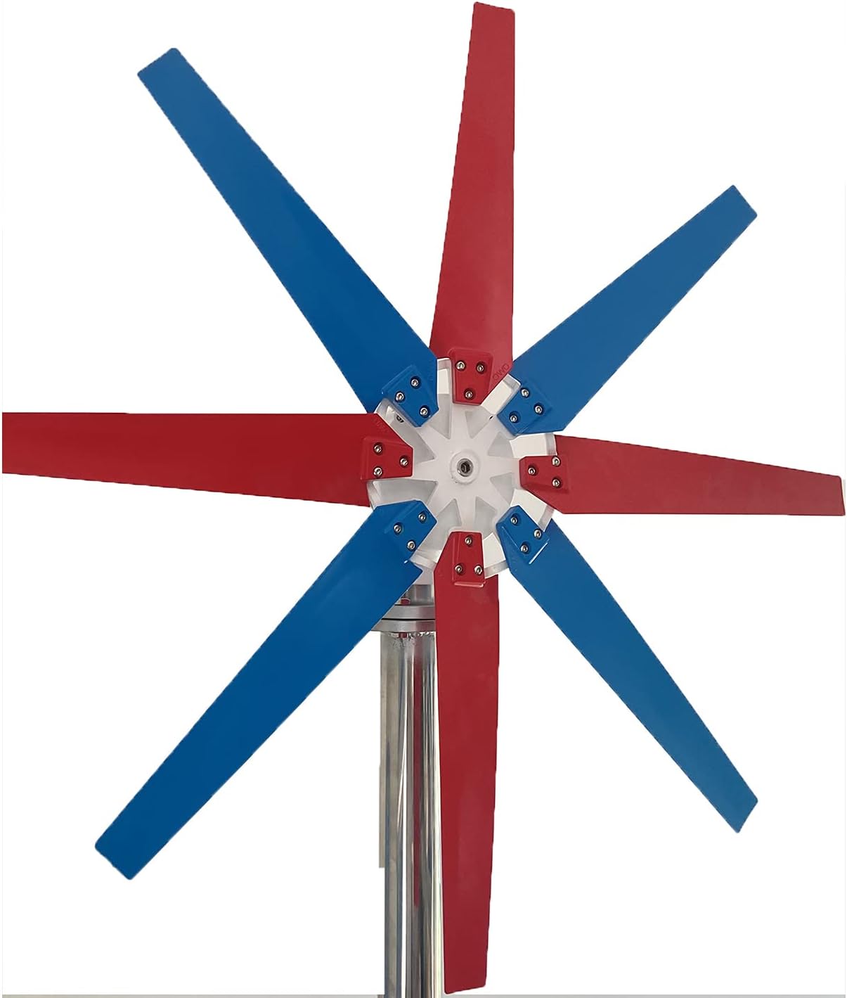 16000W No Noise Vertical Wind Turbine, 12V 24V 48Vwith Waterproof Charge Controller 8 Blades for Home Use Vertical Axis Wind Turbine