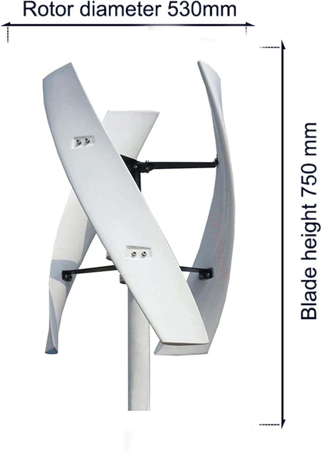 9000W No Noise Vertical 3 Blades Wind Generator,110V/220V Wind Generator Permanent Magnet Alternator Home Use Aerogenerator