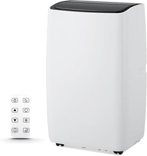 Portable Air Conditioners 14,000 Btu, 3-1 Floor Standing Cooling AC Up to 750 Sq.Ft with Dehumidifier & Fan Modes, Remote Control, 24H Timer, 3 Speed, Window Kit Included, Black