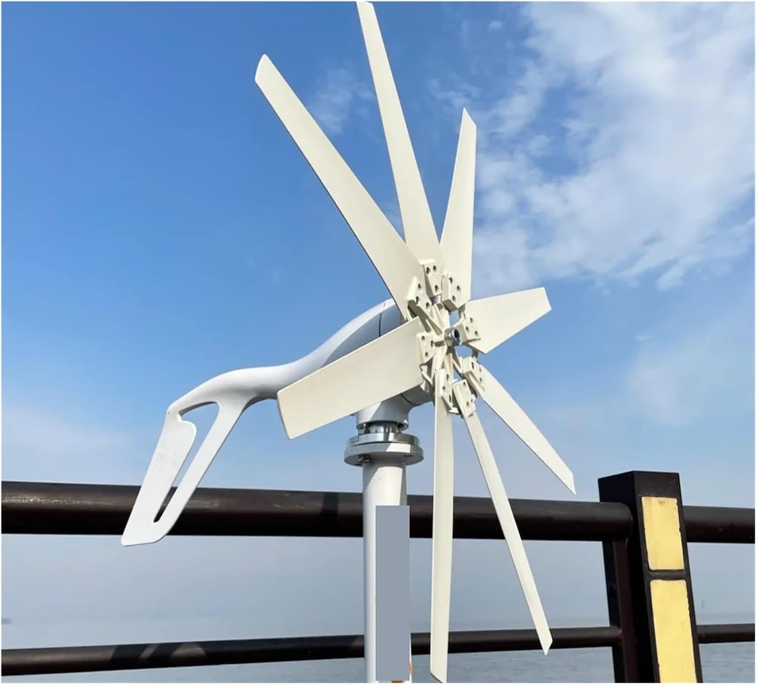 1000W Horizontal Wind Turbine Generator Kit 12V/24V/48V Low Noise Wind Turbine Kit with MPPT Controller Industrial Energy(Model3,48V_1000W)