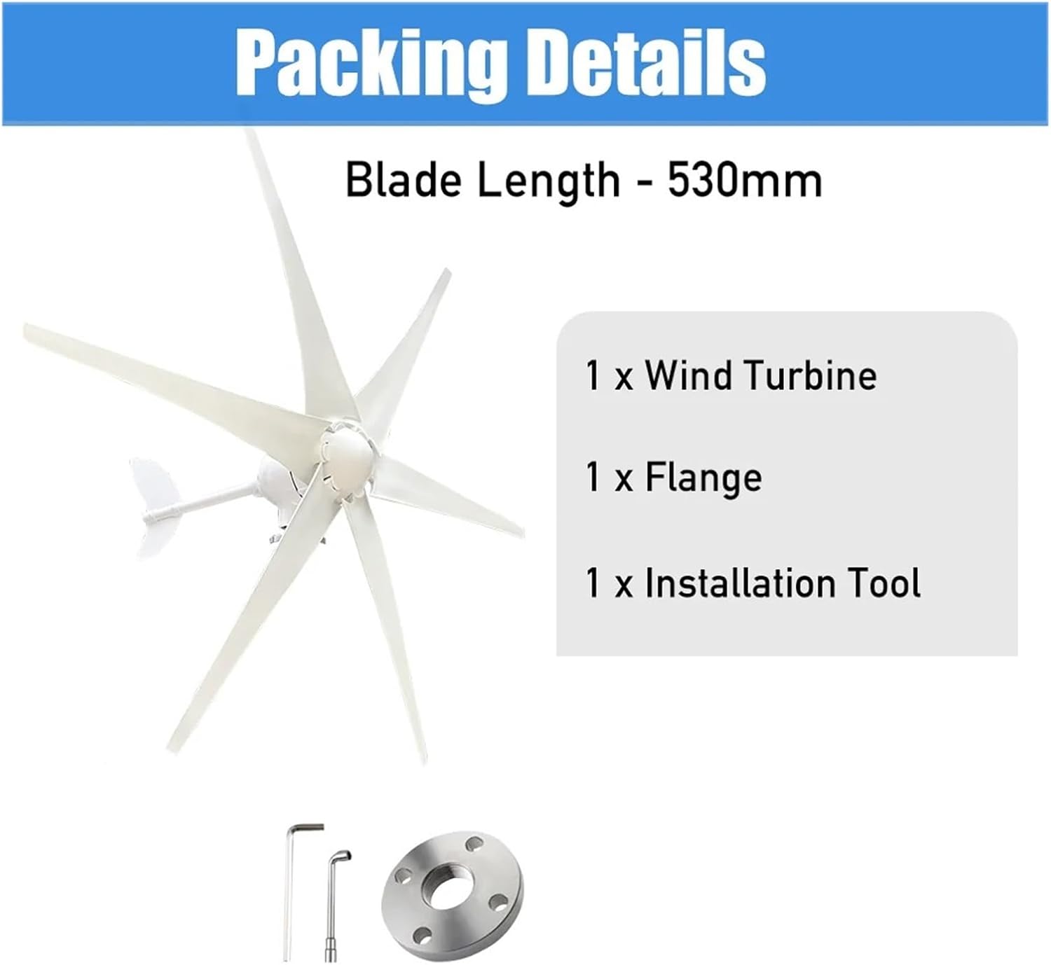 High Efficiency 3000W Windmill Horizontal Axis Wind Turbine Generator Home Appliance Generators Wind Power Generator Industrial Energy(with MPPT Charger,48V)