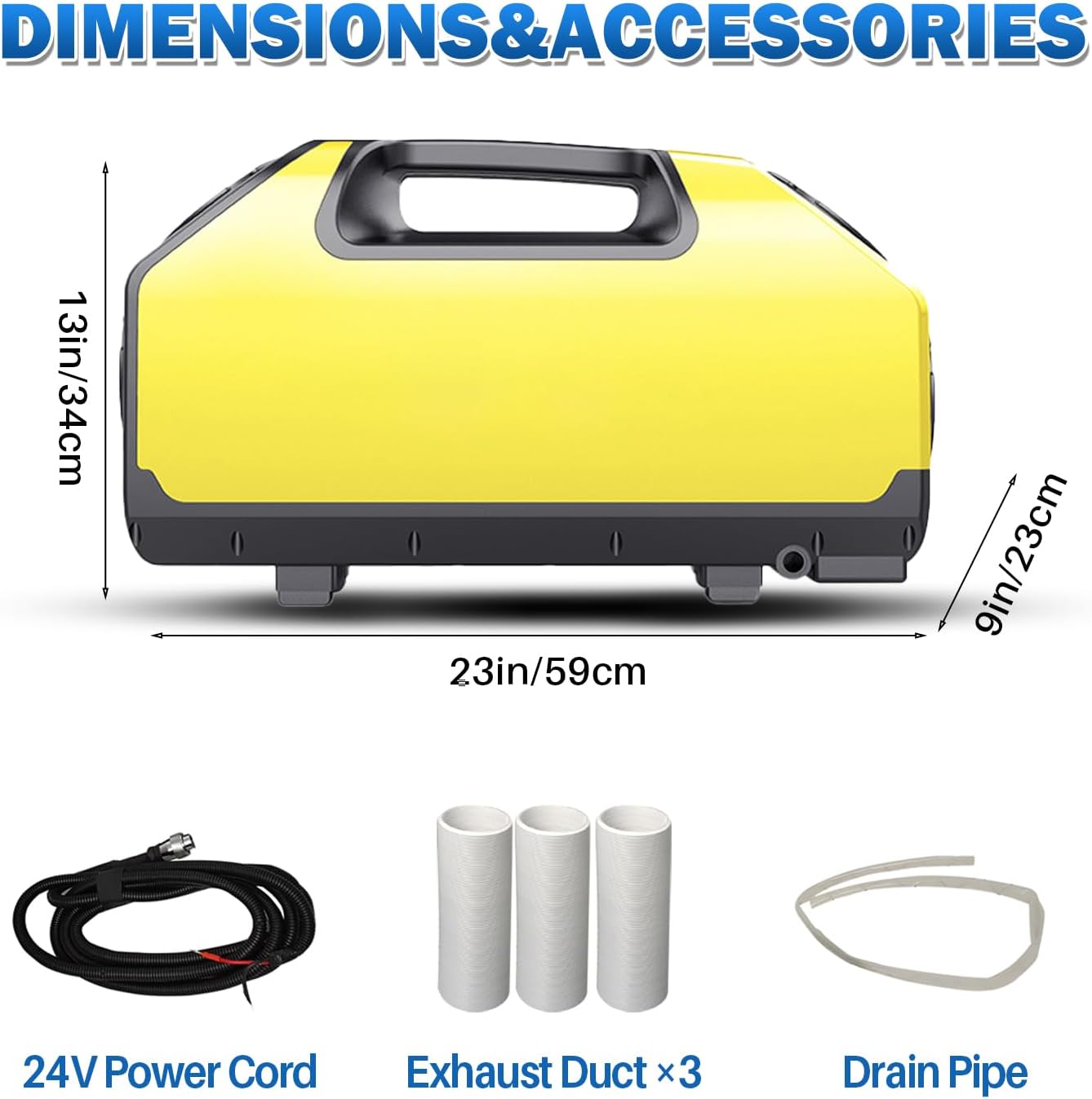 Tent Air Conditioner, 24V 2000BTU 360W Portable Camping Air Conditioner, 15s Fast Cooling LED Display 300Min Contination, 3 Wind Speeds for Van Life, Camping Tent, Outdoor, Indoor White