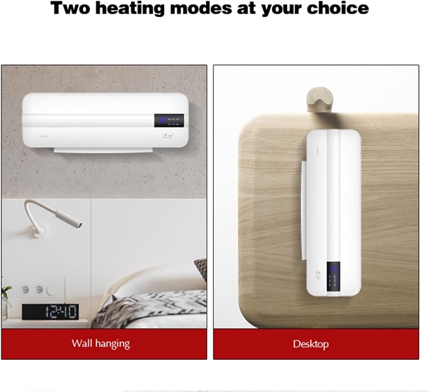 Air Conditioner Energy-saving Wall-mounted Air Conditioner Portable Heating Fan Home Timing Free Installation Remote Control Thermostat