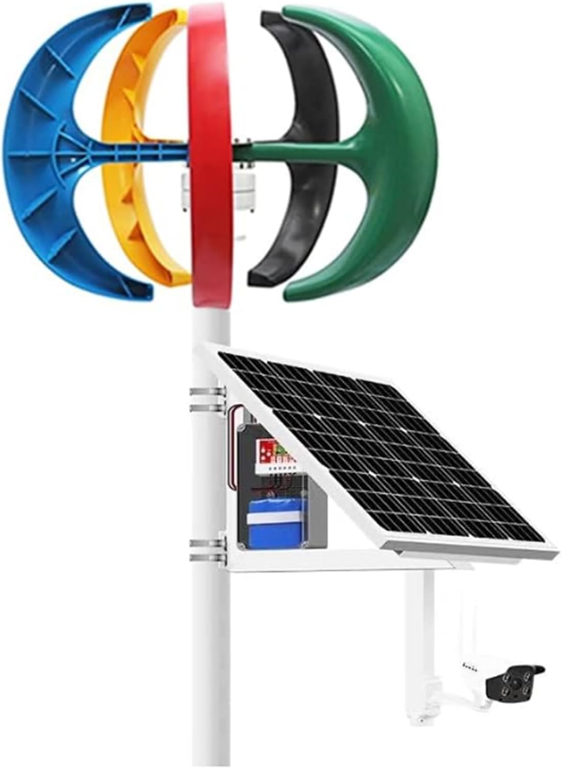 3000W No Noise Vertical Axis Wind Turbine Generator,220V Magnetic Levitation Wind Turbine with MPPT Controller for Homes Energy Supplementation