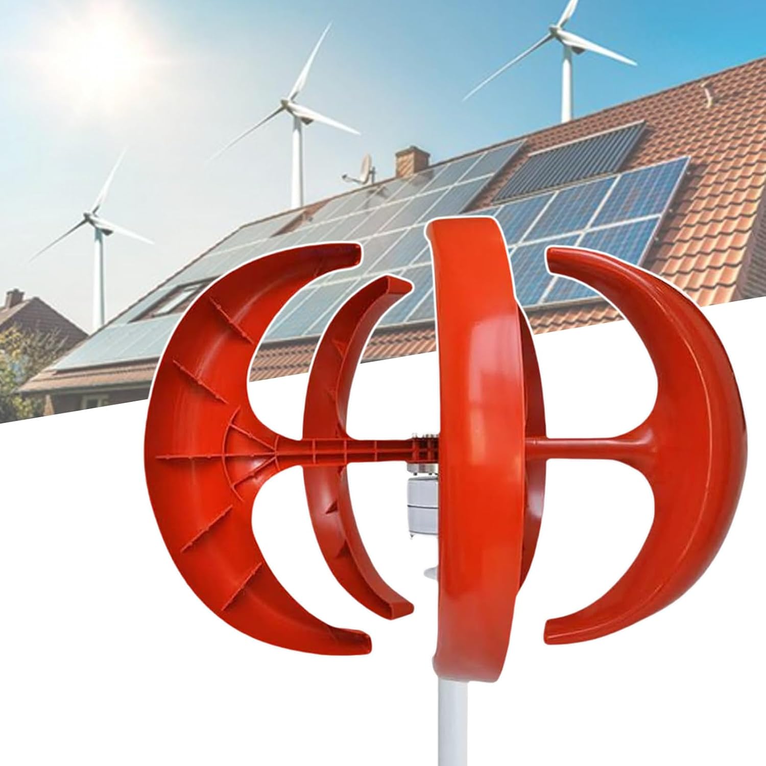 5kW Silent Wind Turbine Generator with Controller - Efficient 24V Wind Power System for Home & Outdoor Camping - Renewable Energy Solution for Sustainable Living