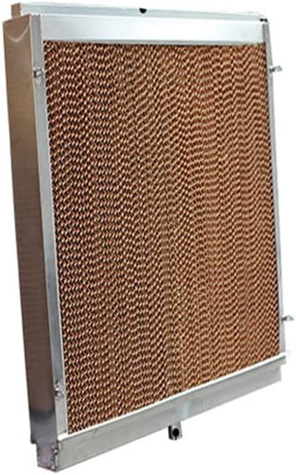 Water Circulation Cooling Evaporative Cooling Pad Aluminum Alloy Cooling Wall 80 * 80 * 15Cm,C