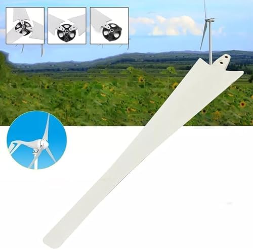 DIY Wind Turbine Blades Kit - 650mm Nylon Fiber Blades with Hub & Cover for Horizontal Wind Turbine Generator - Windmill Accessories for Efficient Energy Production